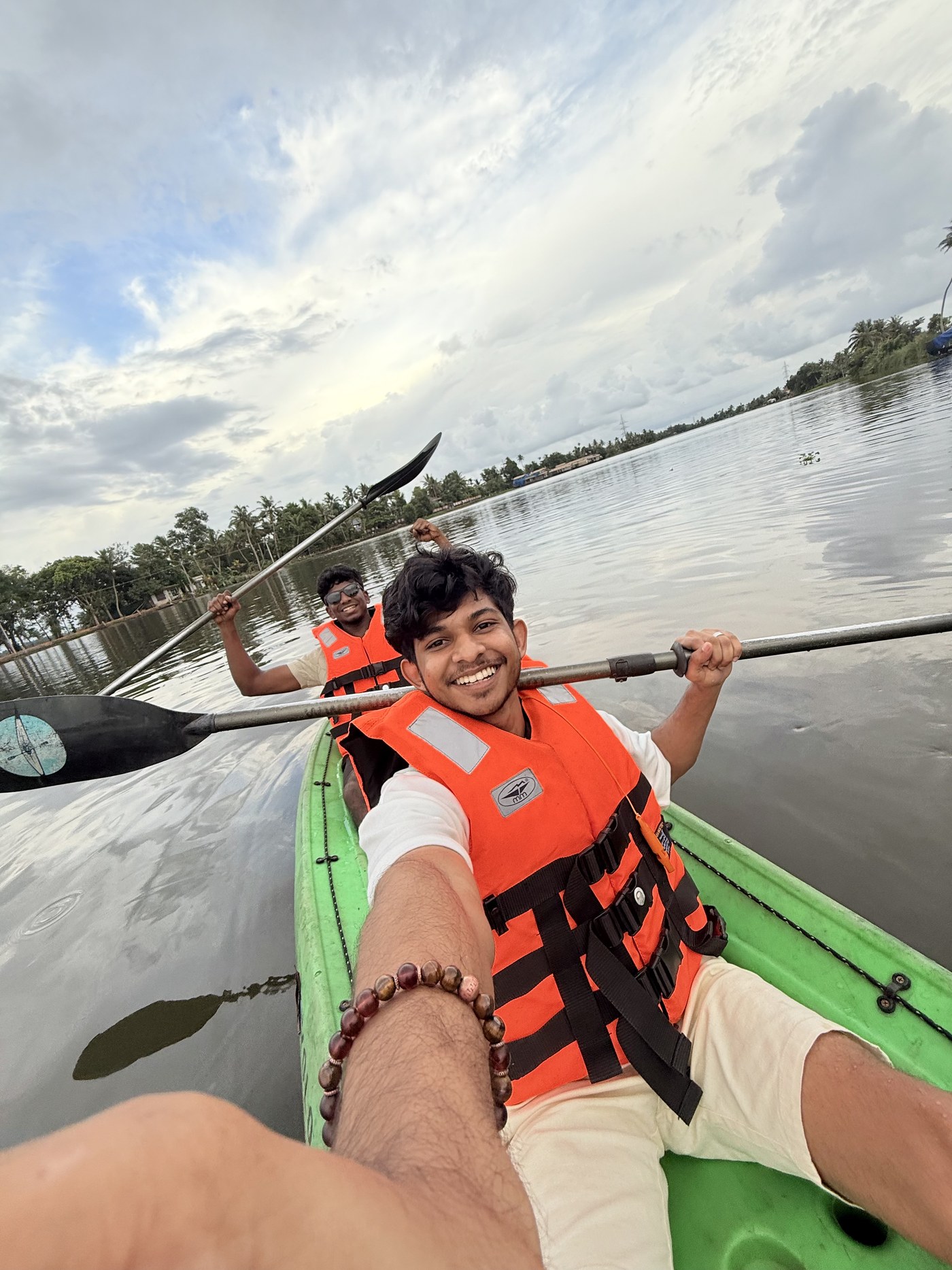Kayaking on the lake